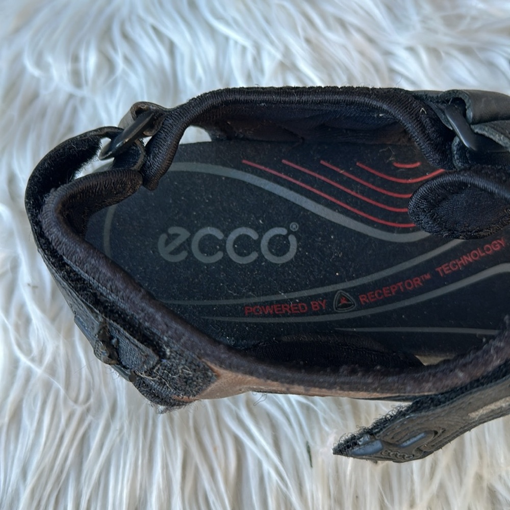 ECCO Black Sport Sandals size 42 (8.5) - Picture 5 of 8